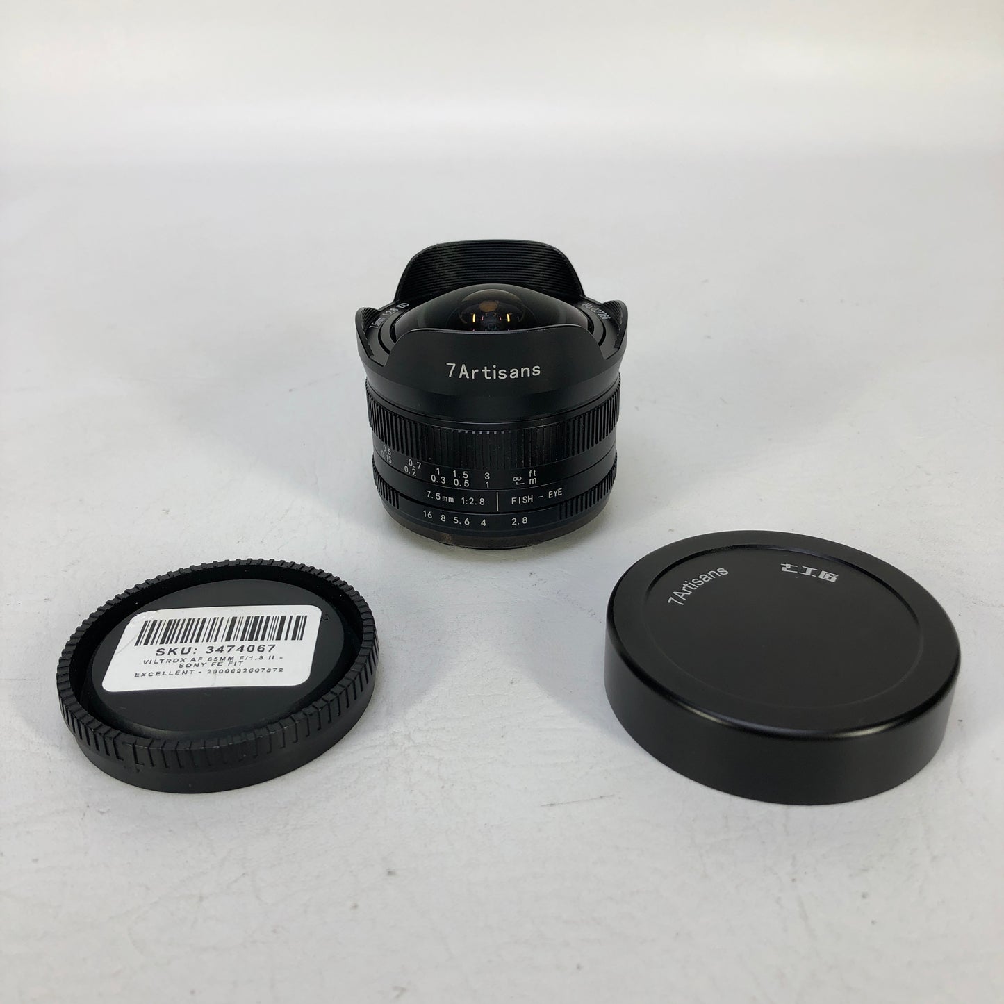 7Artisans f/2.8 7.5mm f/2.8 ED For Sony E-Mount Manual Lens