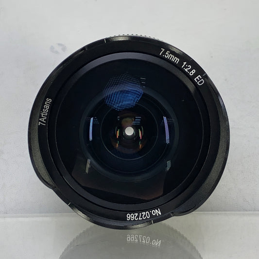7Artisans f/2.8 7.5mm f/2.8 ED For Sony E-Mount Manual Lens