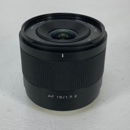 Viltrox 15mm F1.7 Lens for Sony E-Mount Wide Angle Auto Focus APS-C