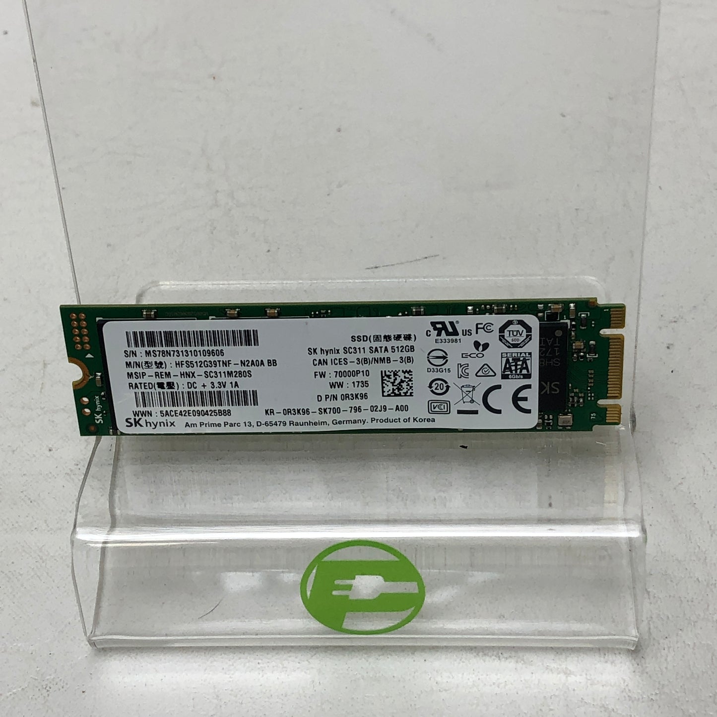 SK Hynix M.2 2280 SC331 512GB SATA III (6Gb/s) SSD HFS512G39TNF-N2A0A