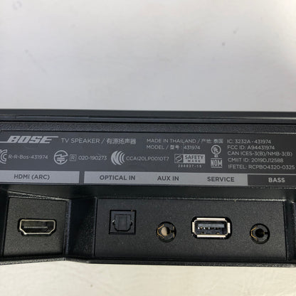 Bose TV Speaker Wireless Bluetooth Soundbar Black 431974