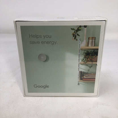 New Google Nest Smart Thermostat Fog Gray G4CVZ