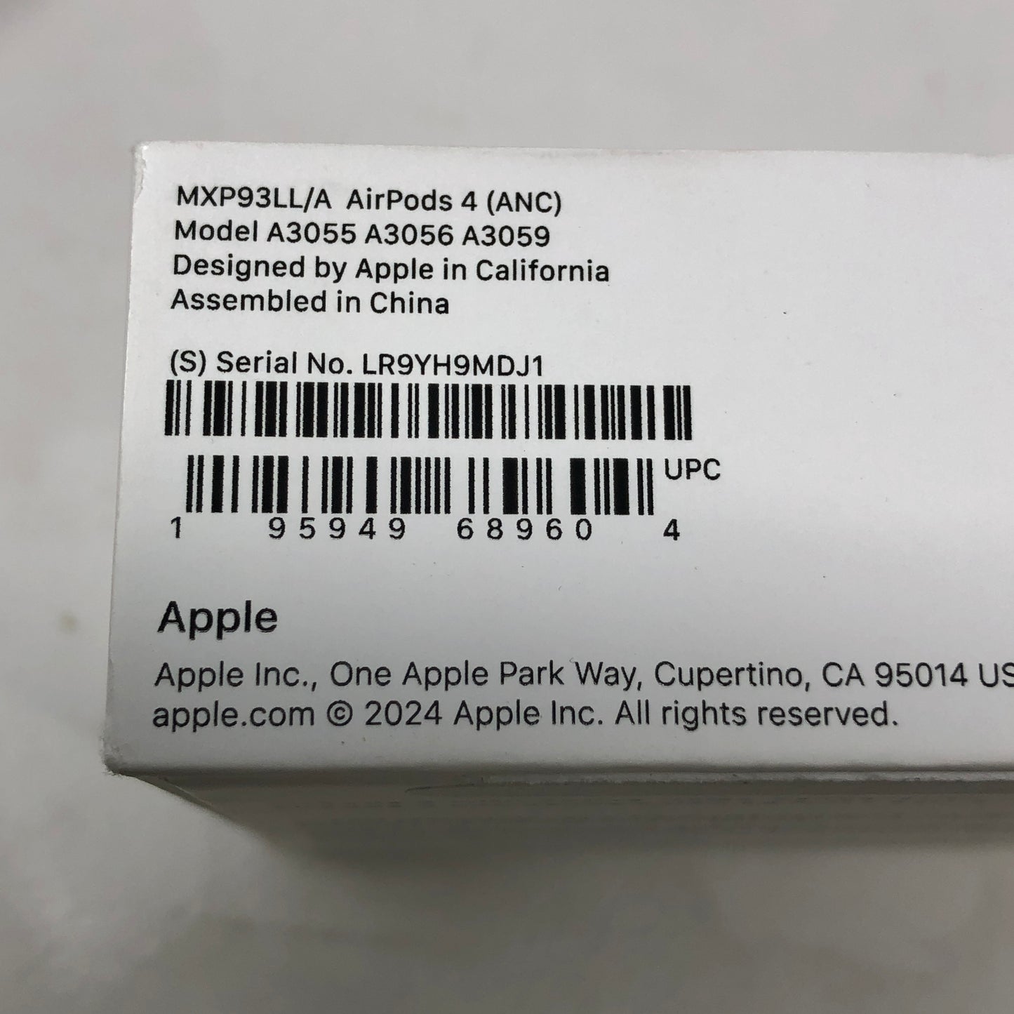 New Apple AirPods 4th Gen with Charging Case A3056 A3055 A3059  MXP93ZM/A