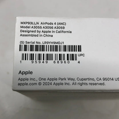 New Apple AirPods 4th Gen with Charging Case A3056 A3055 A3059  MXP93ZM/A
