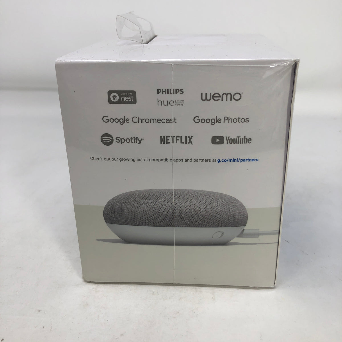 New Google Home Mini Smart Speaker Chalk GA00210-US