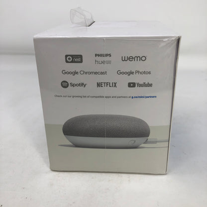 New Google Home Mini Smart Speaker Chalk GA00210-US