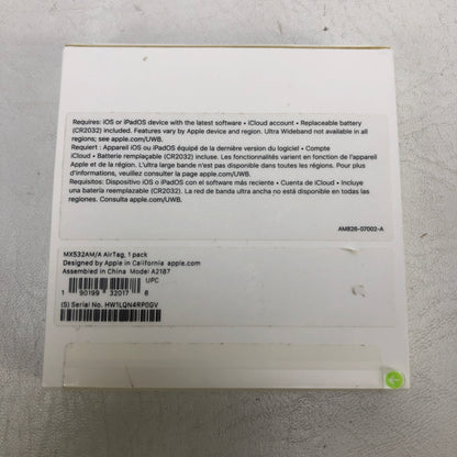 New Apple AirTag (1st Gen) White MX532AM/A