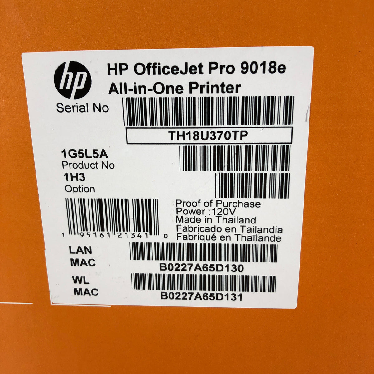 New HP OfficeJet Pro All In One InkJet Printer White 1H3