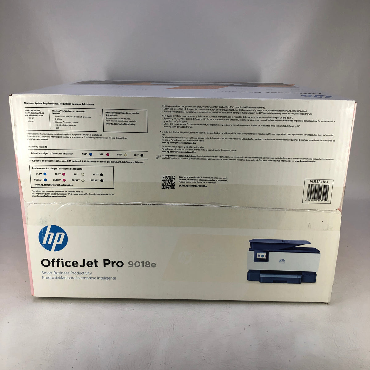 New HP OfficeJet Pro All In One InkJet Printer White 1H3