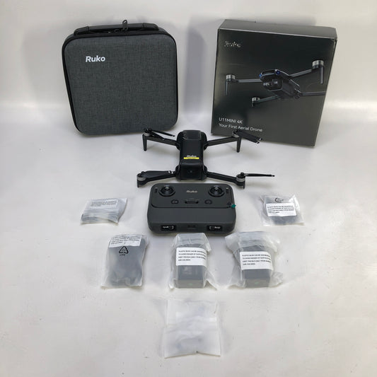 Ruko U11MINI 4K GPS Drone Bundle w/Case & 2 Batteries