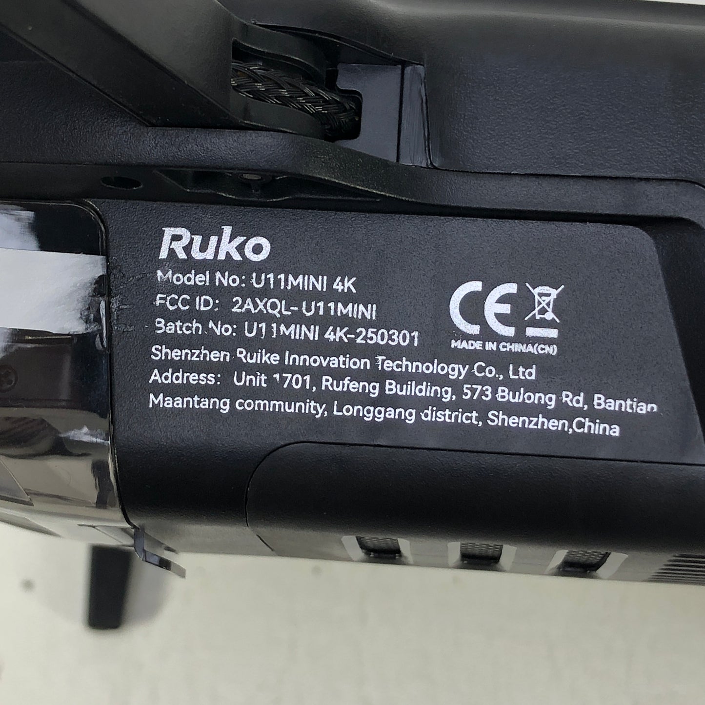 Ruko U11MINI 4K GPS Drone Bundle w/Case & 2 Batteries