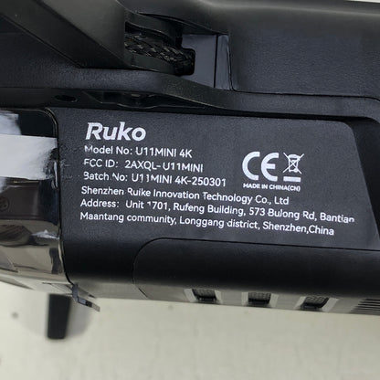 Ruko U11MINI 4K GPS Drone Bundle w/Case & 2 Batteries