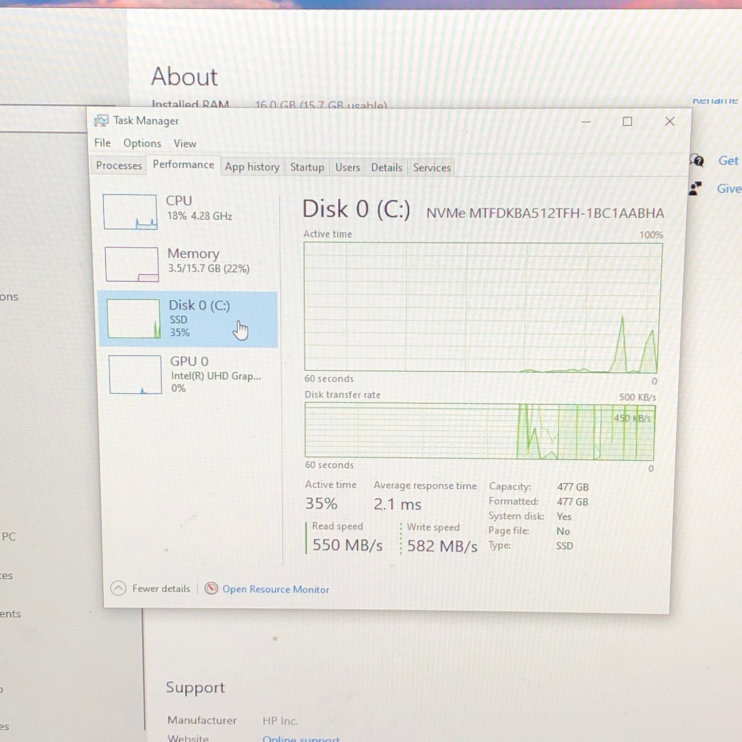 HP Z2 Tower G9 Workstation Core i5-12500 3.00GHz 16GB RAM 512GB SSD