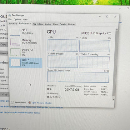 HP Z2 Tower G9 Workstation Core i5-12500 3.00GHz 16GB RAM 512GB SSD