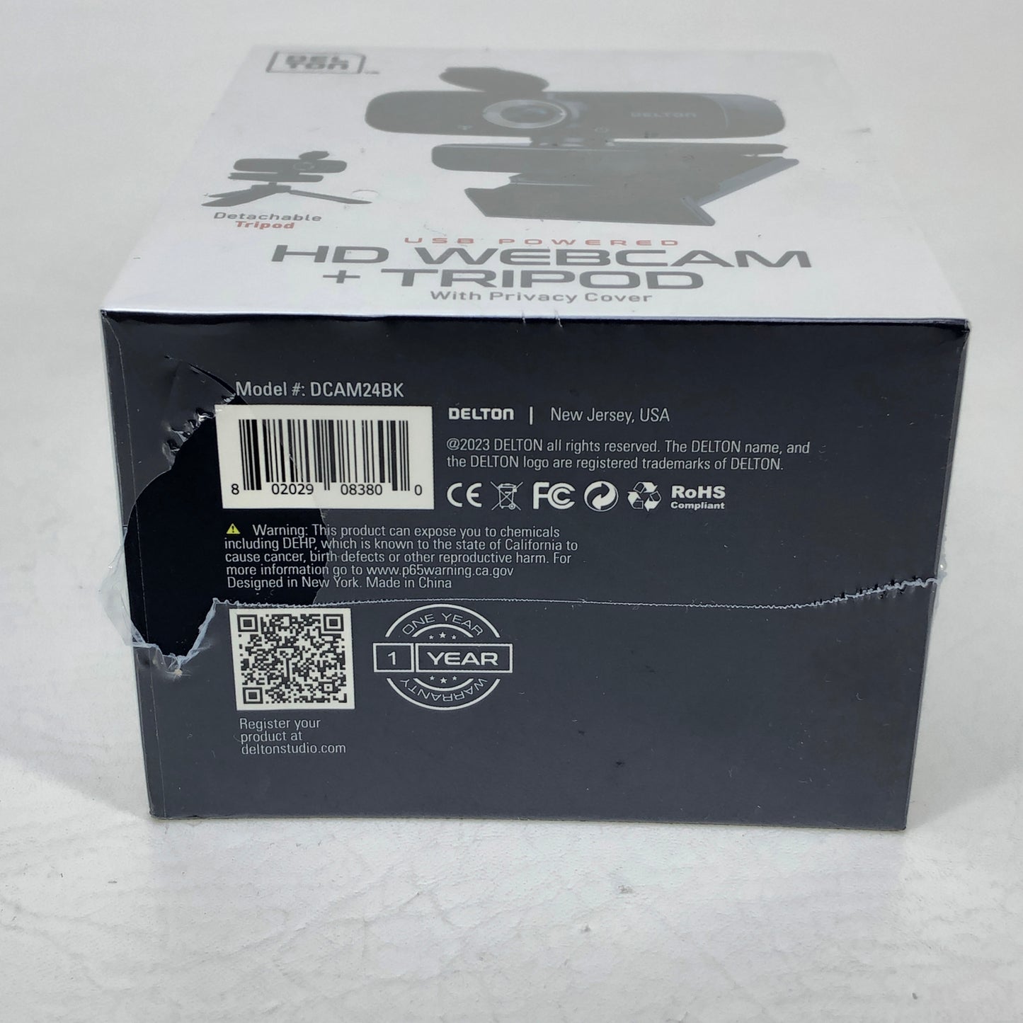New DELTON HD Webcam 1080p 30 fps Webcam DCAM24BK