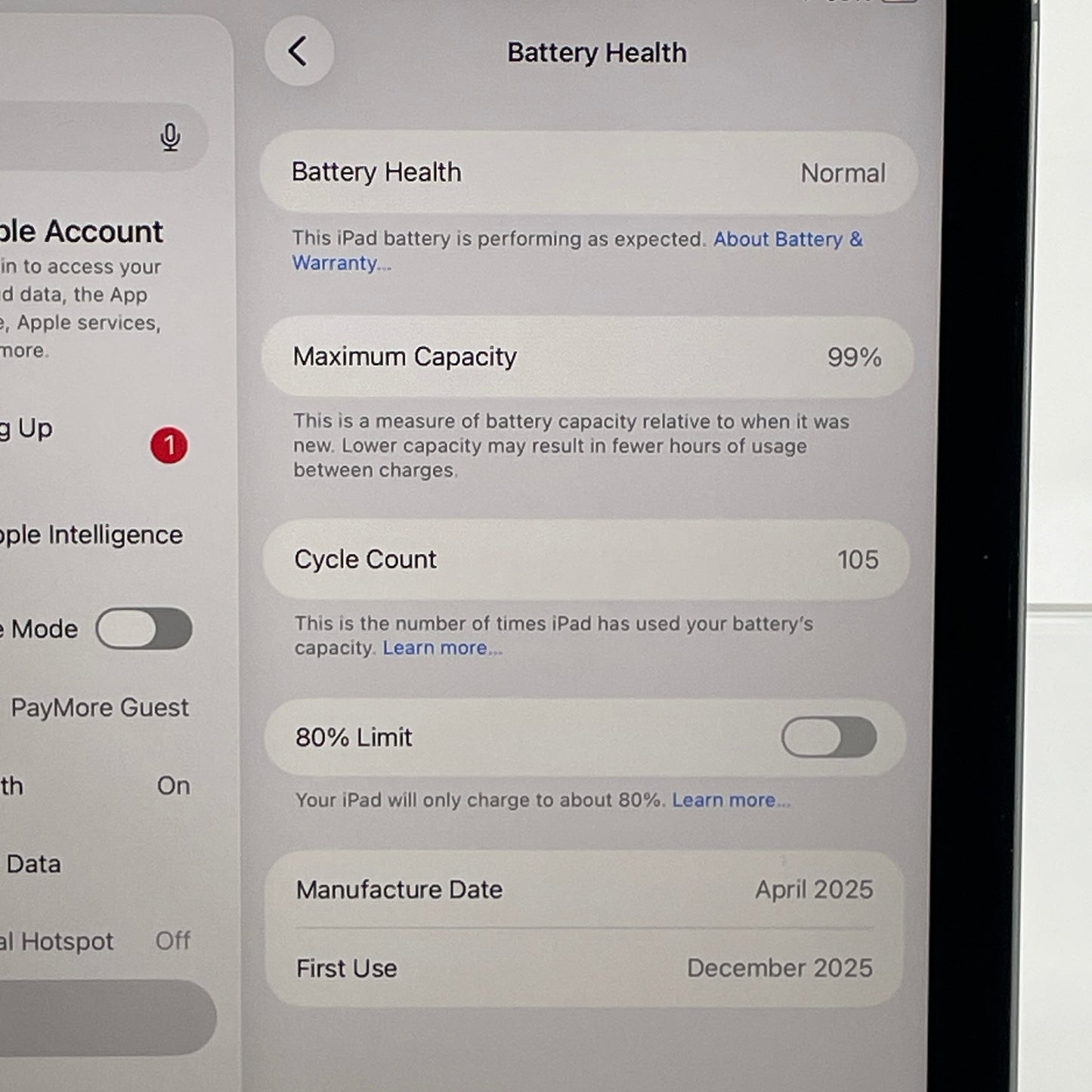 WiFi Only Apple iPad mini (A17 Pro) 128GB Space Gray MXPN3LL/A