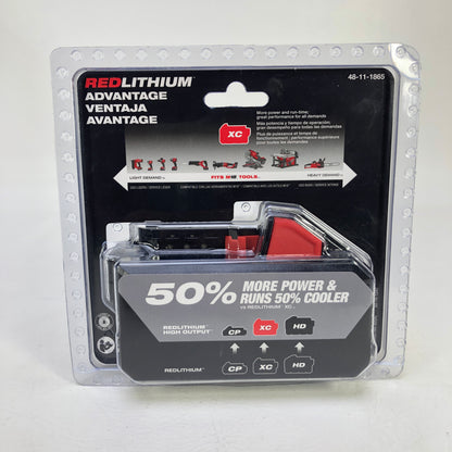 New Milwaukee M18 18V Lithium-Ion Battery Pack 6.0Ah 48-11-1865