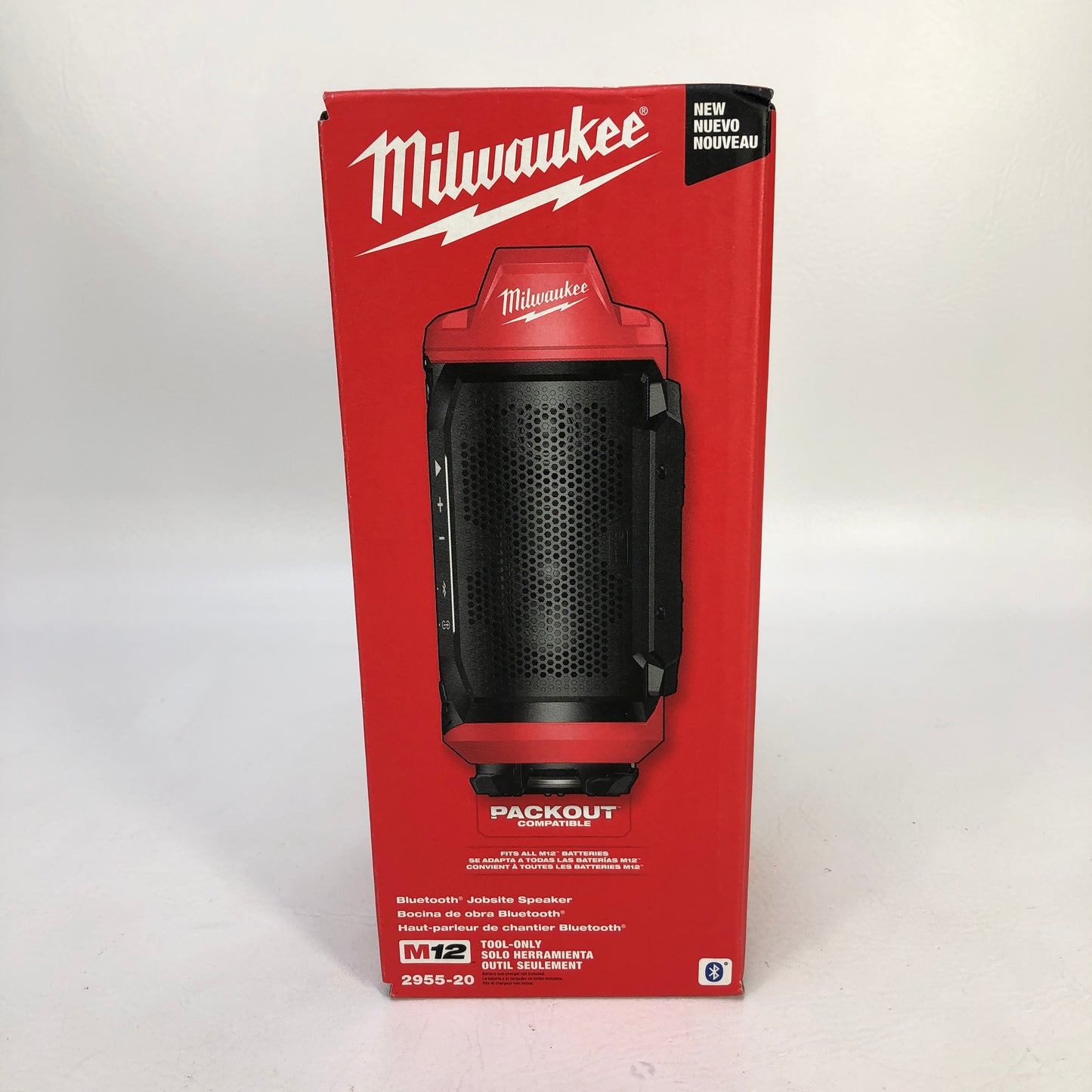 New Milwaukee M12 PACKOUT Bluetooth Jobsite Mini Speaker 2955-20
