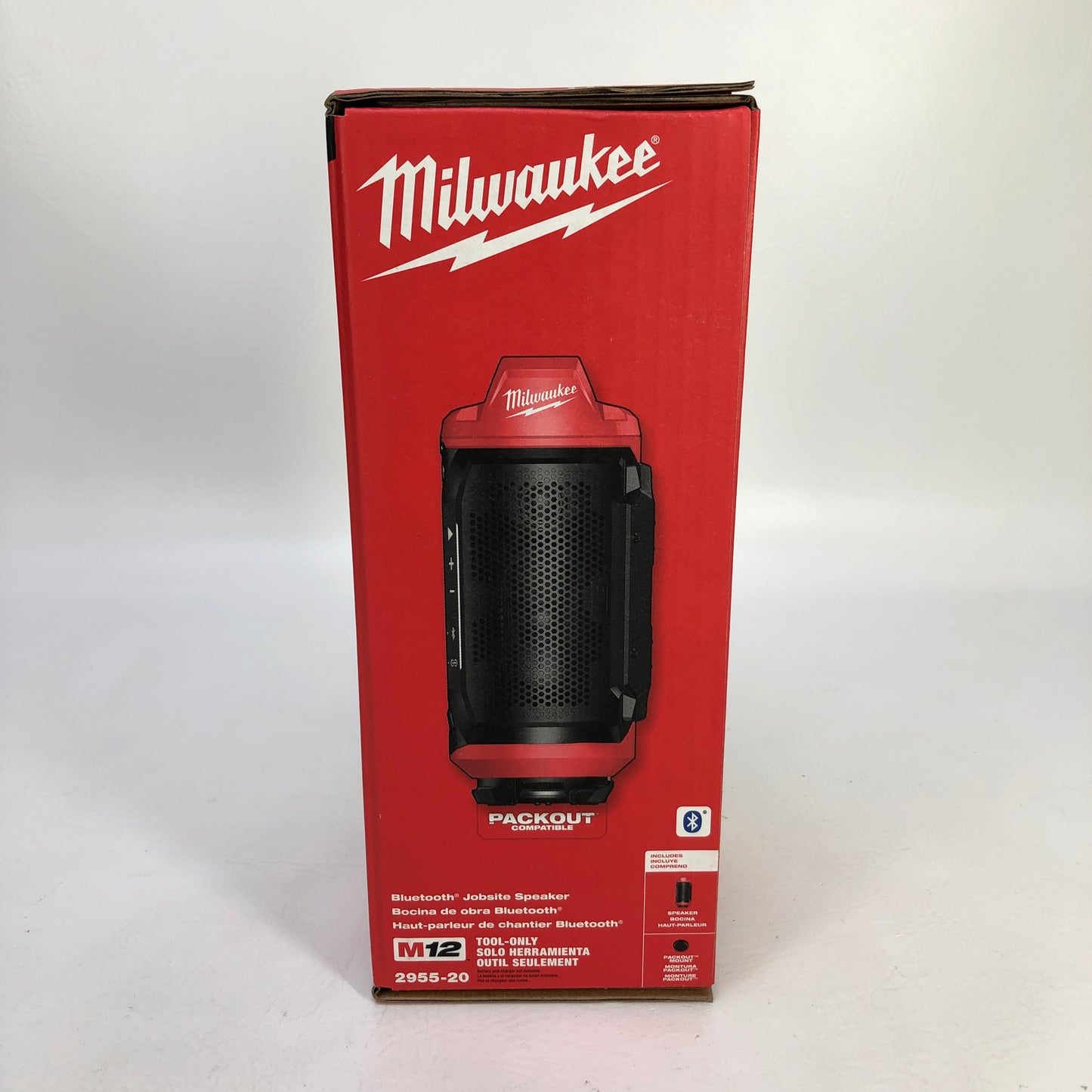 New Milwaukee M12 PACKOUT Bluetooth Jobsite Mini Speaker 2955-20