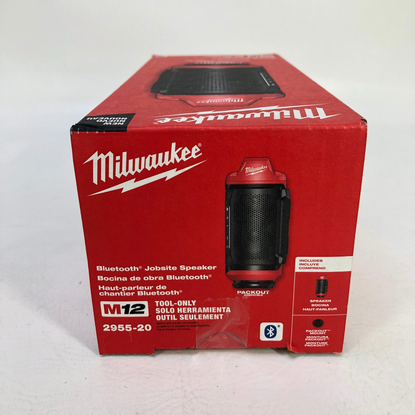 New Milwaukee M12 PACKOUT Bluetooth Jobsite Mini Speaker 2955-20