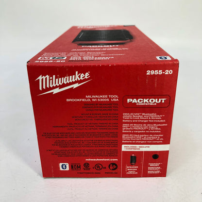 New Milwaukee M12 PACKOUT Bluetooth Jobsite Mini Speaker 2955-20