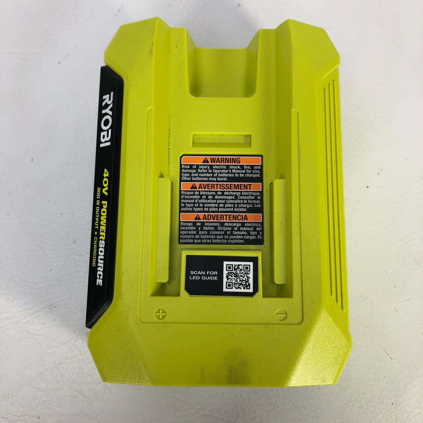Ryobi RY40BG02 40V 300W Power Source Battery Charger Tool Only Portable Inverter