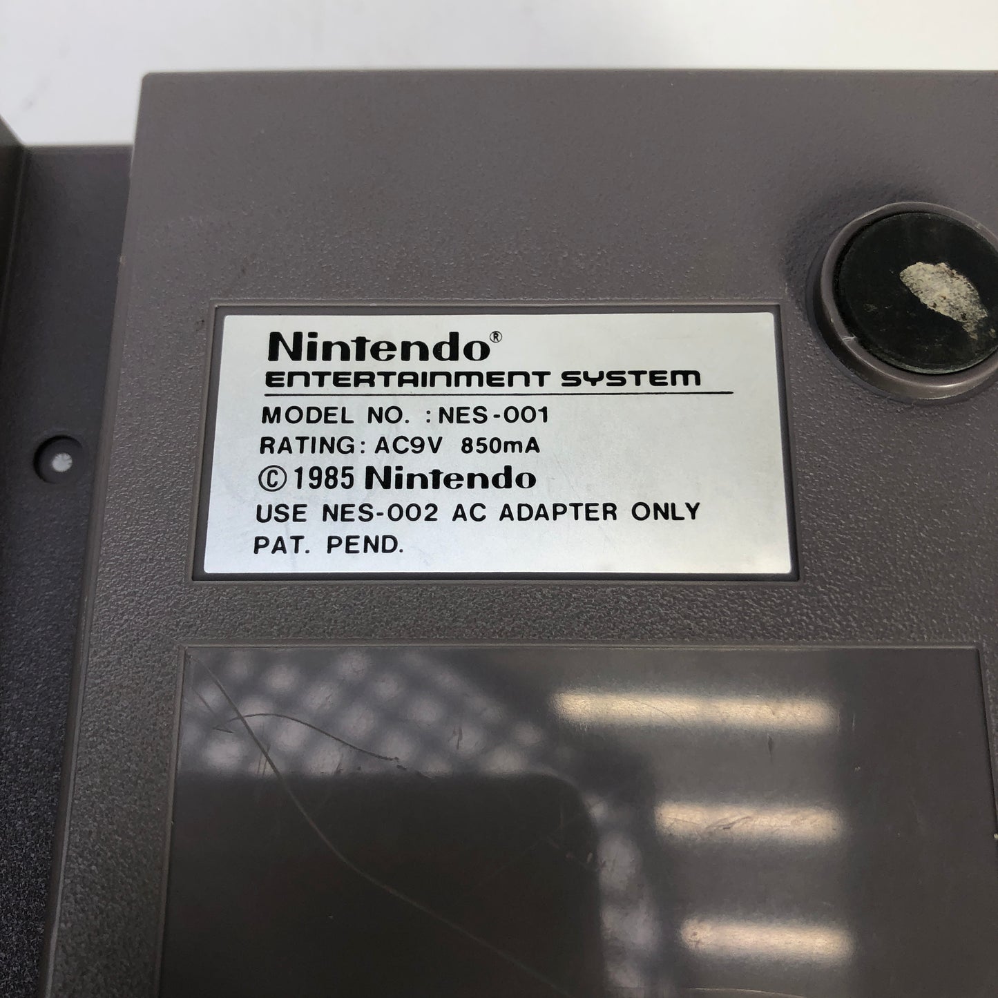 Nintendo Entertainment System NES Console Gaming System NES-001 Gray