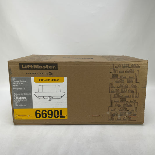 New Liftmaster 6690L Premium BELT Drive Garage Door Opener/Camera & Battery Backup