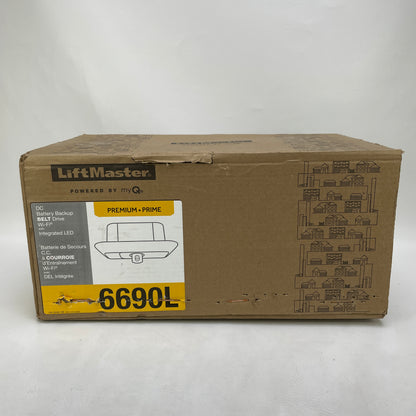 New Liftmaster 6690L Premium BELT Drive Garage Door Opener/Camera & Battery Backup