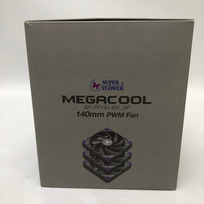 New MEGACOOL Super Flower 140mm PWM Fan SF-PF141-BK_3P