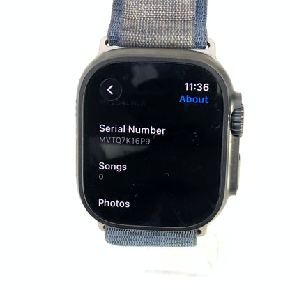 Unlocked Apple Watch Ultra 3 49MM Black Titanium Black Alpine Loop MF254LW/A