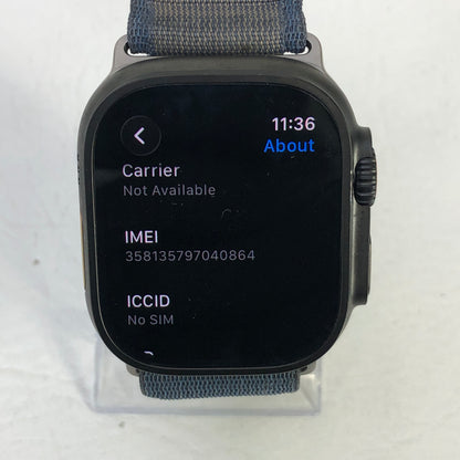 Unlocked Apple Watch Ultra 3 49MM Black Titanium Black Alpine Loop MF254LW/A