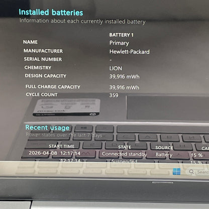 HP Pavilion 15-EH0015CL 15.6" Ryzen 7 4700U 2.0GHz 16GB RAM 1TB SSD