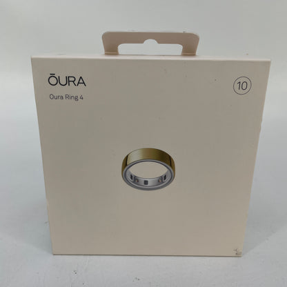 New Oura Ring 4 Size 10 Activity Tracker Gold JZ90-54216-10