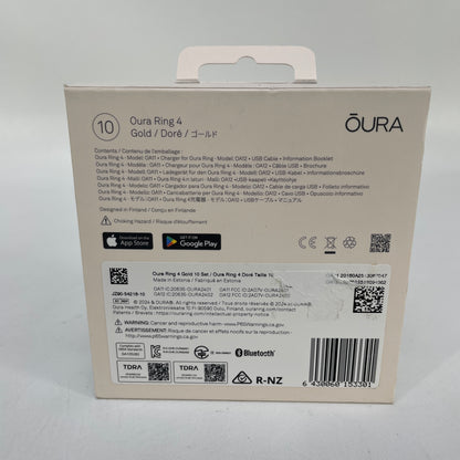 New Oura Ring 4 Size 10 Activity Tracker Gold JZ90-54216-10
