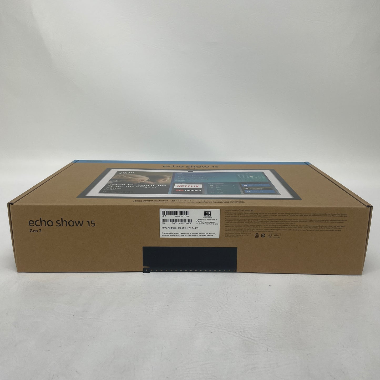  New Amazon Echo Show 15 Gen 2 Smart Display Speaker Alexa Voice Touch Wi-Fi Bluetooth