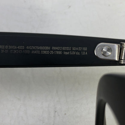 Ray-Ban Meta Wayfarer Gen 2 Matte Black Standard RW4012 AI Smart Glasses