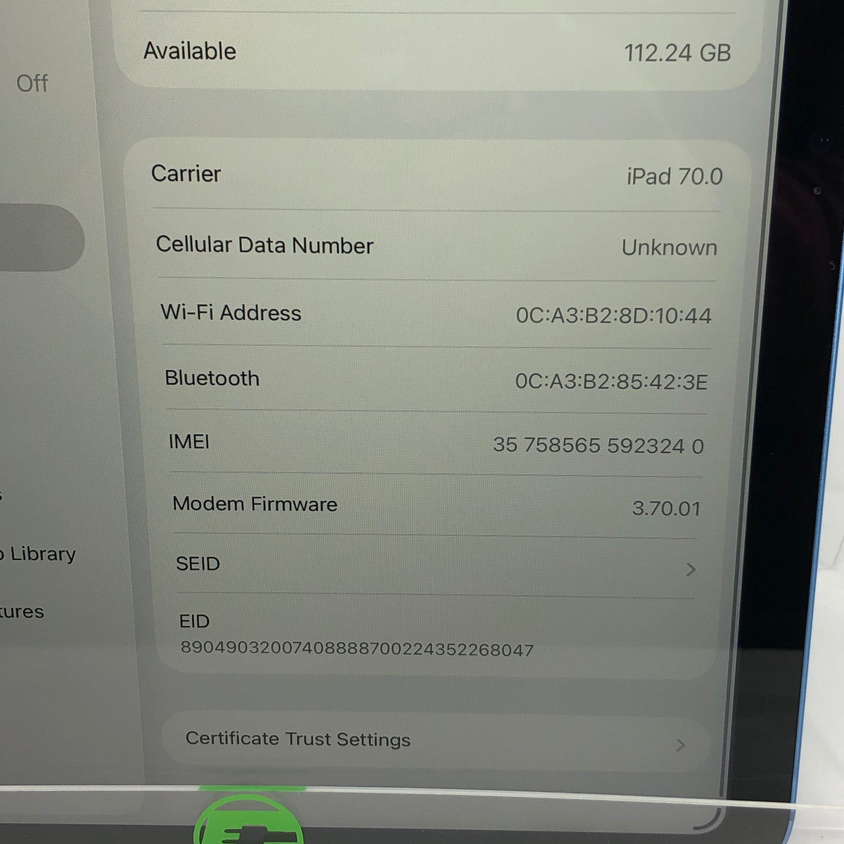 WiFi Only Apple iPad 11" (A16) 128GB Blue MD7G4LL/A
