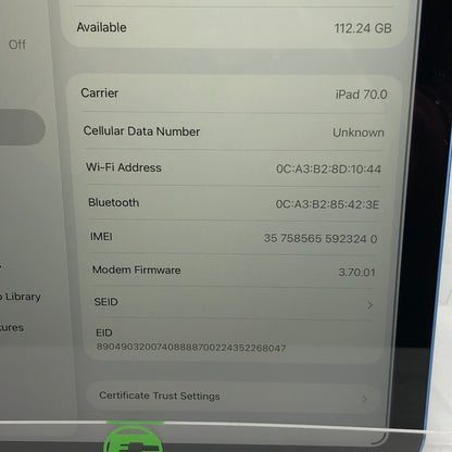 WiFi Only Apple iPad 11" (A16) 128GB Blue MD7G4LL/A