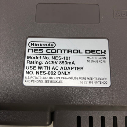 Nintendo Top Loarder Console Gaming System Only NES-101 Gray
