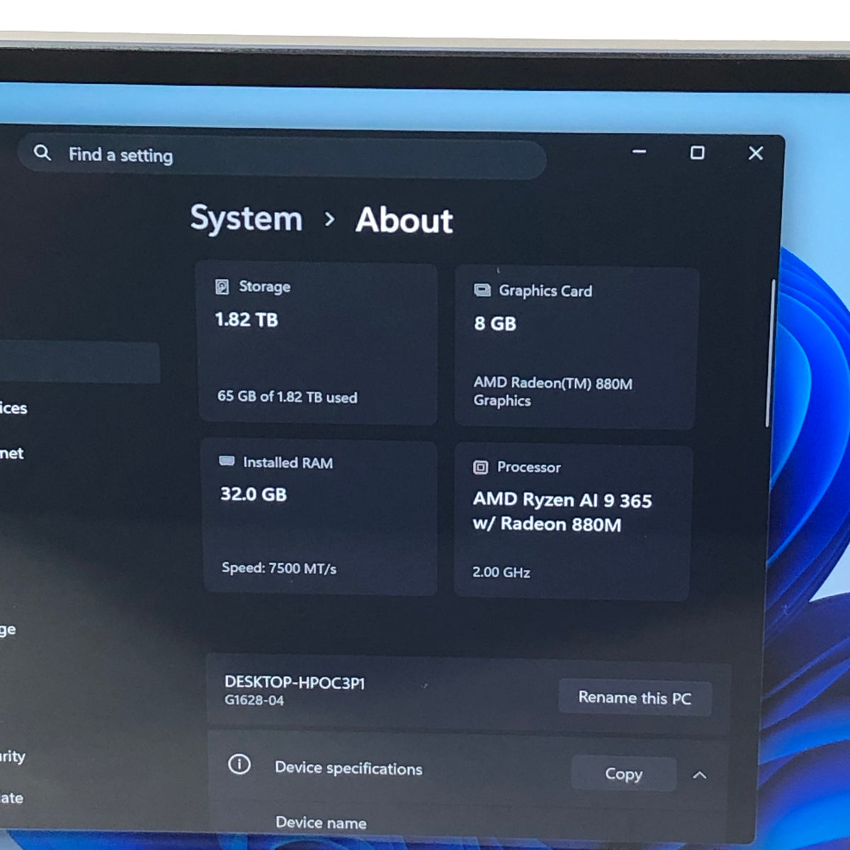GPD Pocket 4 G1628-04 8.8" Ryzen AI 9 365 2.0GHz 32GB RAM 2TB SSD