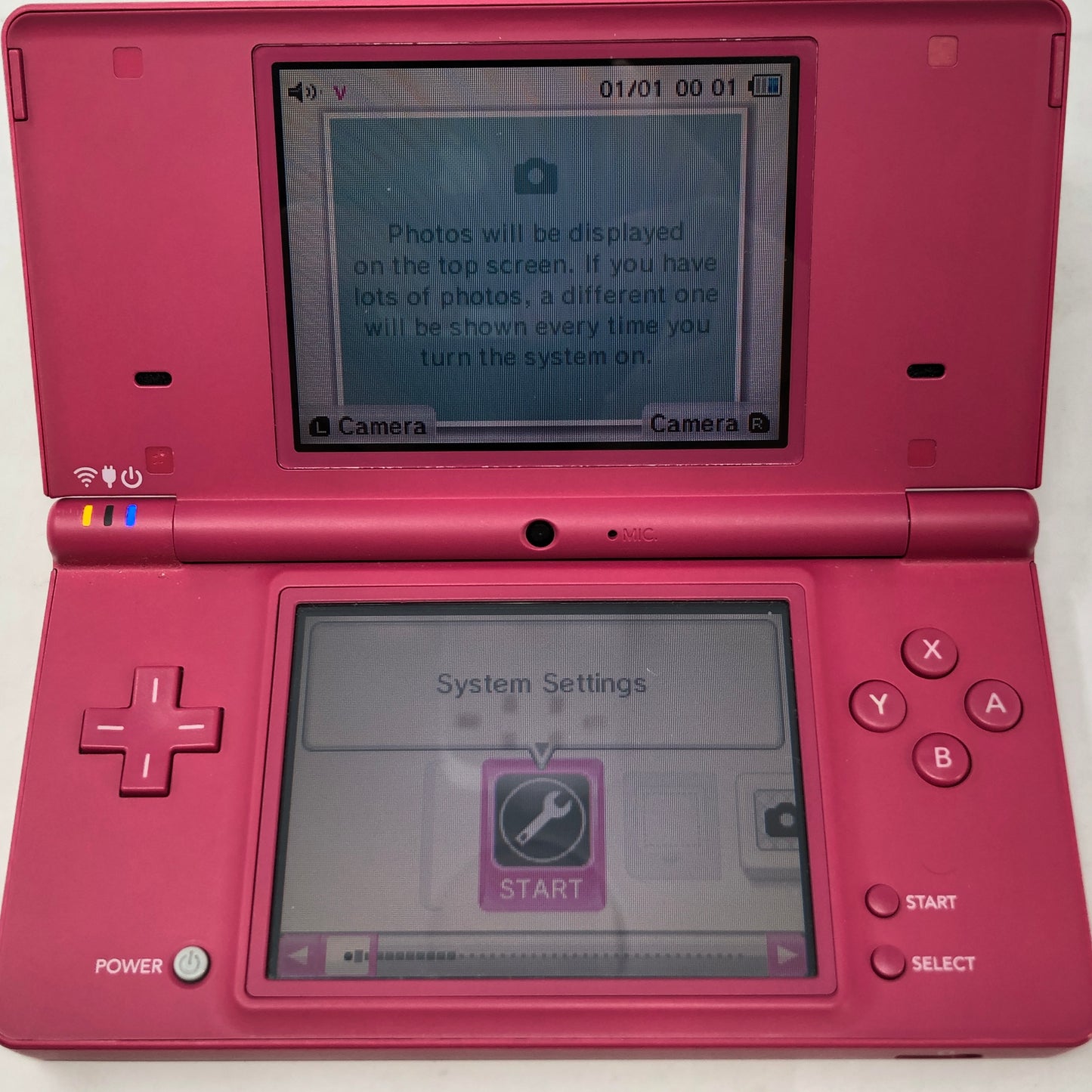 Nintendo DSi Handheld Game Console TWL-001 Metallic Pink
