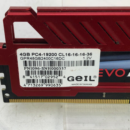 GeIL EVO Potenza 4GB (4x1GB) RAM DDR4 2400MHz GPR48GB2400C16DC