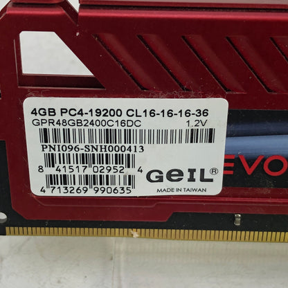 GeIL EVO Potenza 4GB (4x1GB) RAM DDR4 2400MHz GPR48GB2400C16DC