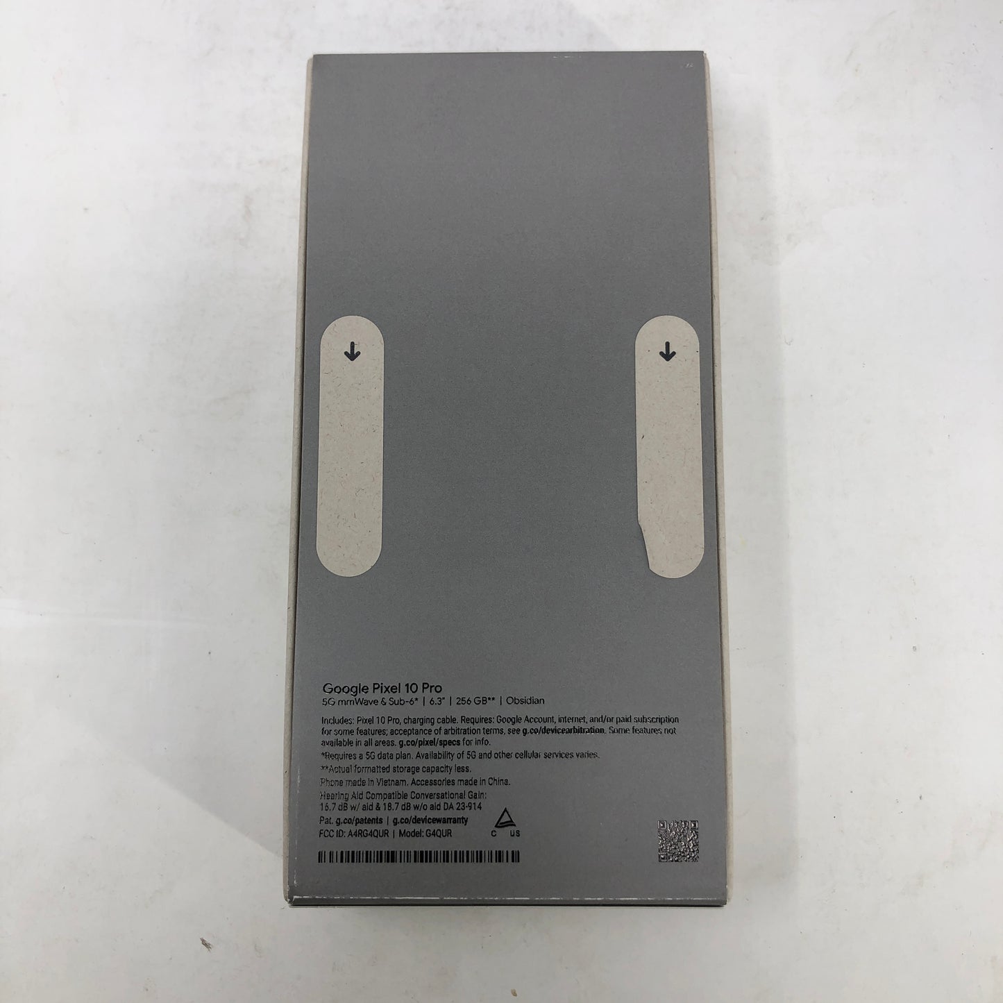 Google Pixel 10 Pro 256GB GA09899-US Obsidian Factory Unlocked 5G Smartphone