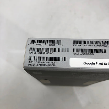Google Pixel 10 Pro 256GB GA09899-US Obsidian Factory Unlocked 5G Smartphone