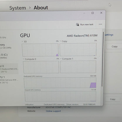 Asus ROG Strix G17 G713P 17.3" Ryzen 9 7845HX 3.0GHz 16GB RAM 1TB SSD GeForce