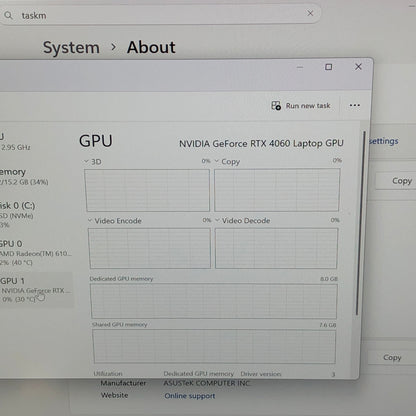 Asus ROG Strix G17 G713P 17.3" Ryzen 9 7845HX 3.0GHz 16GB RAM 1TB SSD GeForce