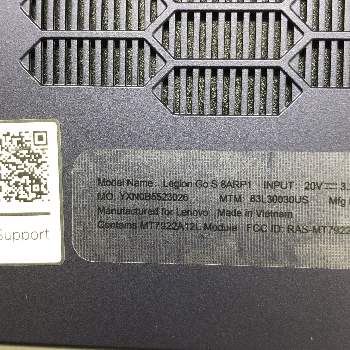 Lenovo Legion Go S 8" AMD Ryzen Z2 Go 16GB RAM 512GB Nebula Violet 8ARP1