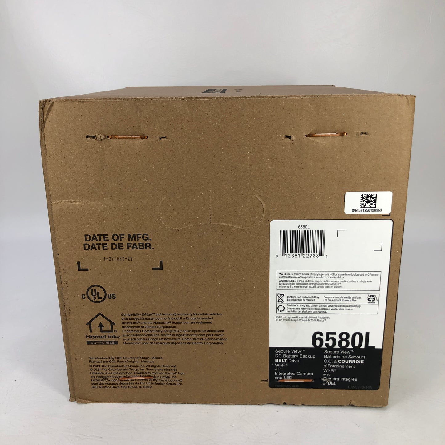 New Liftmaster 1 HPs   Belt Drive with Battery Backup 6580L